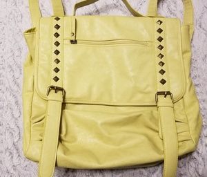 Xhilaration neon green/yellow backpack